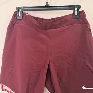 Nike Burgundy Sports Shorts